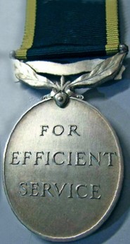 Silver Medal (for New Zealand Forces, 1954-) Reverse