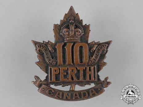 110th Infantry Battalion Other Ranks Cap Badge Obverse