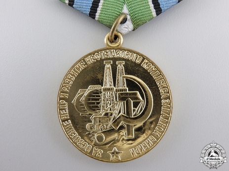 Development of the Petrochemical Complex of Western Siberia Brass Medal Reverse