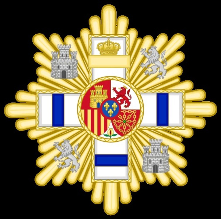 506px grand cross of the military merit %28spain%29   blue decoration.svg