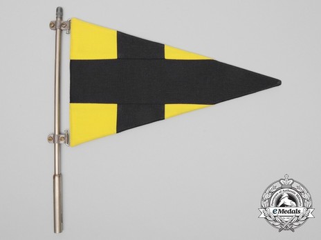 German Army Staff Flag for Battalions (Signals version) Obverse
