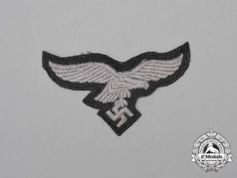 Luftwaffe NCO/EM Ranks 2nd Pattern Standard Cloth Cap Eagle Insignia Obverse