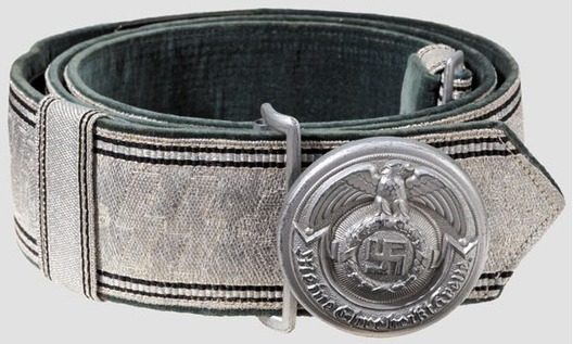 Waffen-SS Officer's Brocade Belt Strap Obverse