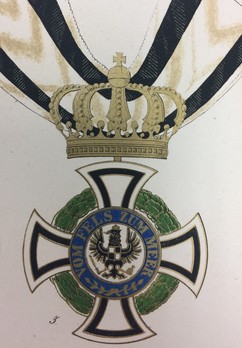 Royal House Order of Hohenzollern, Civil Division, Commander (in gold) Obverse