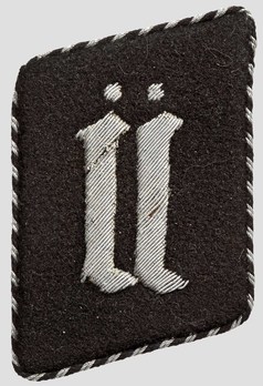 SS-TV Training Camp Dachau Non-Commissioned Staff Collar Tabs Obverse