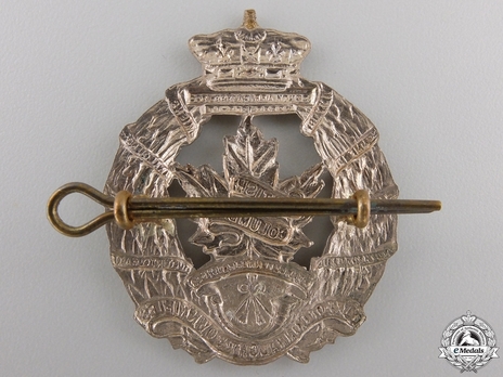 West Nova Scotia Regiment Officers Cap Badge Reverse