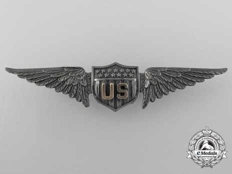 Pilot Wings (with sterling silver) (by N.S. Meyer, stamped "N.S. MEYER INC NEW YORK") Obverse
