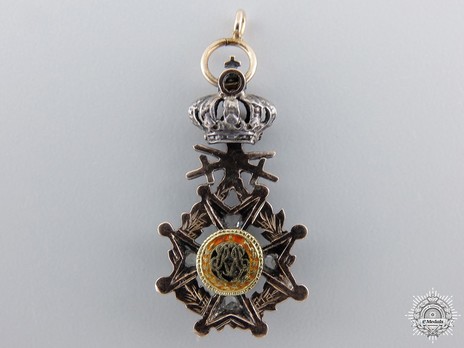 Miniature Knight (Military Division, with diamonds, 1832-1951) Reverse