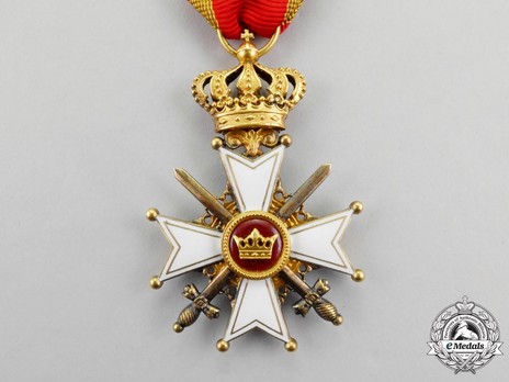 Order of Berthold I, Knight with Swords Reverse