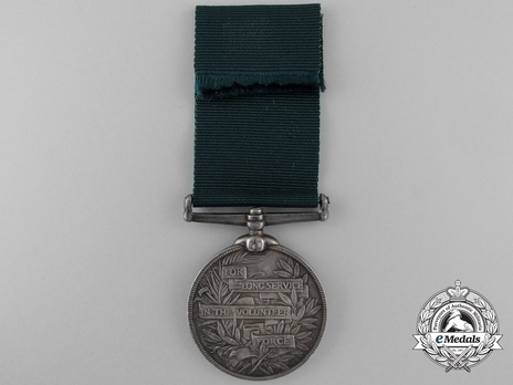 Silver Medal (for United Kingdom recipients, with Queen Victoria effigy) Reverse