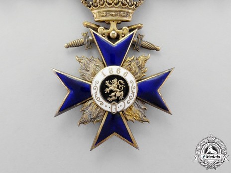 Order of Military Merit, Military Division, II Class Cross (with crown) Reverse