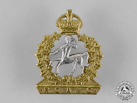 Royal Canadian Army Veterinary Corps Officers Cap Badge Obverse