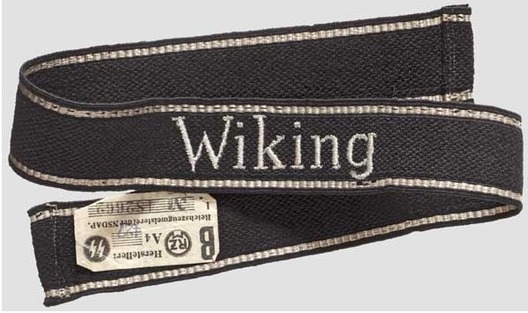 Waffen-SS Wiking NCO/EM's Cuff Title (RZM machine-embroidered version) Obverse