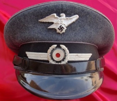 RLB Post-1938 Lower Ranks Visor Cap Front