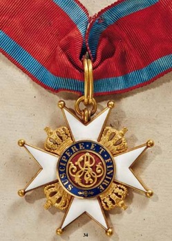 Order of Ernst August, Commander Cross (in gold) Obverse