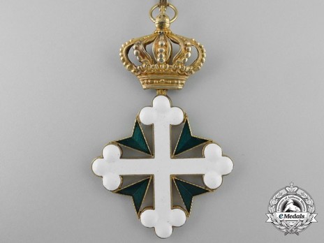 Order of St Maurice and St. Lazarus, Commander Cross (in gilt) Reverse