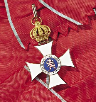 Order of Philip the Magnanimous, Type II, Grand Cross (with crown, in gold) Reverse