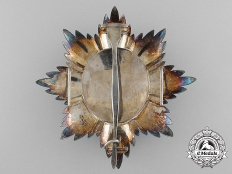 National Order of Independence, Grand Officer Breast Star Reverse