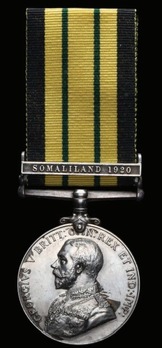 Africa General Service Medal, in Silver (with “SOMALILAND 1920" clasp)