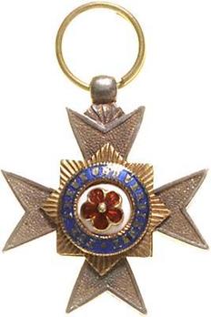 House Order of the Honour Cross, Type I, IV Class Cross Miniature Obverse