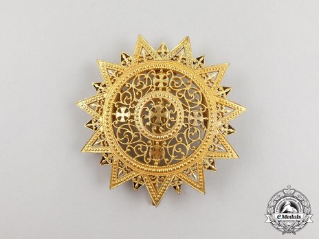 Order of the Star of Ethiopia, Grand Cross Breast Star (in Bronze gilt) Obverse
