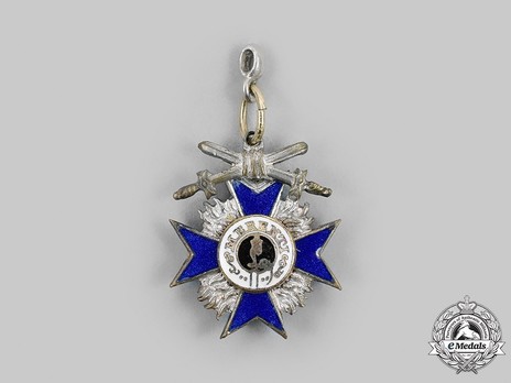 Order of Military Merit, Military Division, III Class Cross Miniature (suspension loop version) Obverse