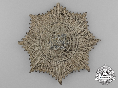 Order of the Rue Crown, Breast Star (embroidered)Reverse