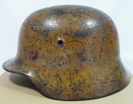 German Army Steel Helmet M40 (Painted Tropical Camouflage version) Left Side