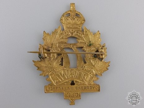 77th Infantry Battalion Officers Cap Badge Reverse