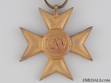 Long Service Cross (in war material) Reverse