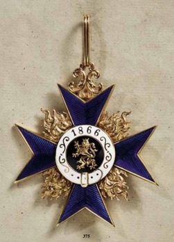 Order of Military Merit, Civil Division, I Class Cross (in silver gilt) Reverse