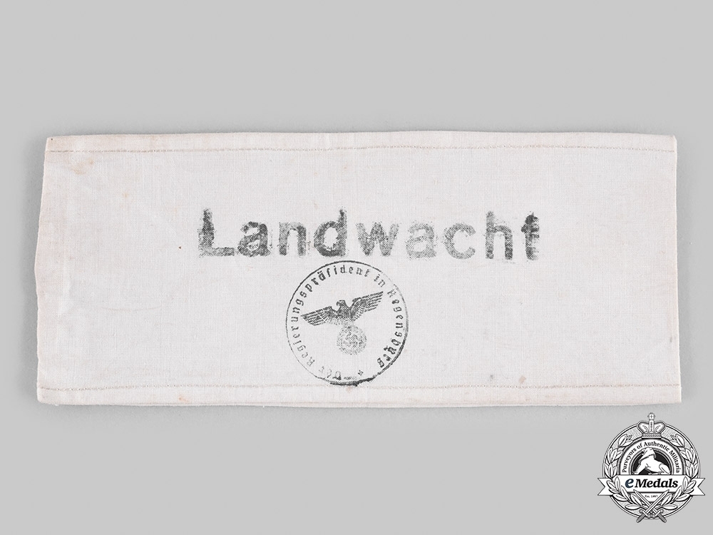 MedalBook - German Armband Police 'Landwacht'