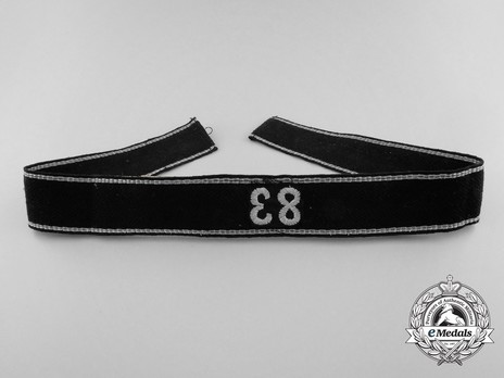 Allgemeine SS 83rd Standarte Cuff Title Reverse