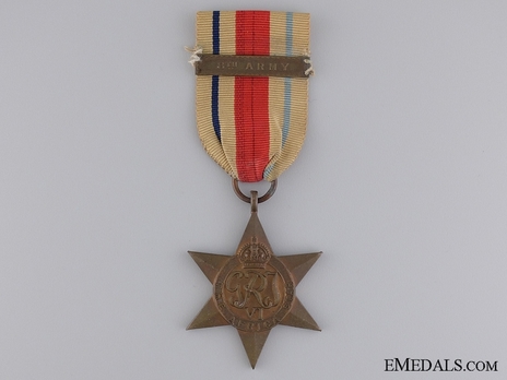 Bronze Star (with "8TH ARMY" clasp) Obverse