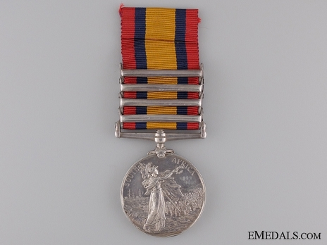 Silver Medal (with date removed, with 4 clasps) Reverse