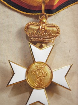 Order of Merit, Civil Division, I Class Cross (1896-1918 version, in gold) Reverse