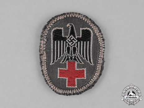 German Red Cross 1st Pattern Cap Eagle Cloth Insignia Obverse