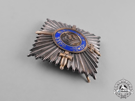 Order of the Crown, Military Division, Type II, II Class Breast Star (in silver gilt) Obverse