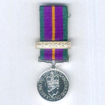 Miniature Silver Medal (with 1 clasp) Obverse