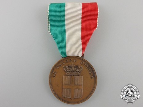 Medal for Civil Valour, in Bronze Obverse
