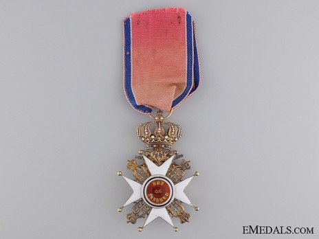 Order of St. Olav, Knight I Class, Military Division (1847-1906) Reverse