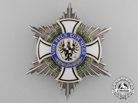 Royal House Order of Hohenzollern, Civil Division, Commander Breast Star (in silver gilt) Obverse