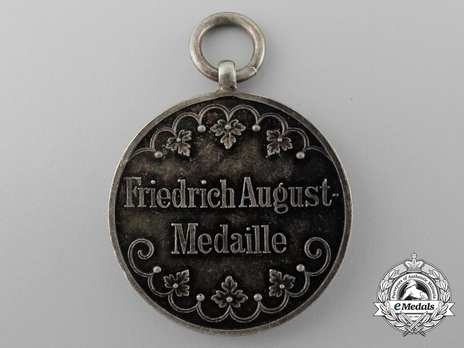 Friedrich August Medal, in Silver Reverse