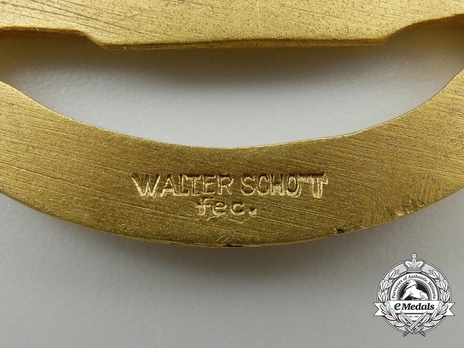 Submarine War Badge, by W. Schott (marked, screwback) Mark