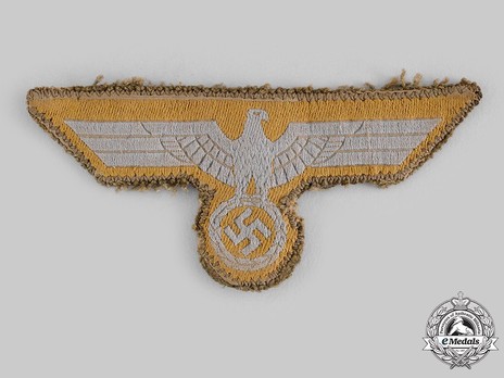 German Army Tropical NCO/EM's Breast Eagle (Cut-Out Backing) Obverse