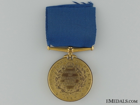 Bronze Medal (for Metropolitan Police) Reverse