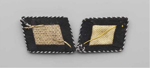 SS-Schule Braunschweig 1st pattern Non-Commissioned Staff & Cadets Collar Tabs Reverse