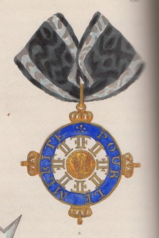 Pour le Mérite, Cross (civil division) Obverse
