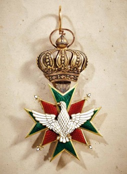 Order of the White Falcon, Type II, Civil Division, Grand Cross (for royalty) Obverse