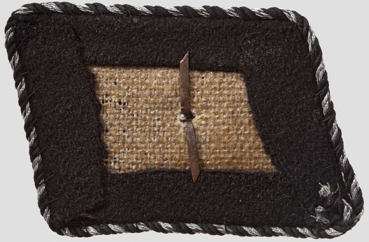 Allgemeine SS Unterscharführer Collar Tabs (1934-1940 version) Reverse